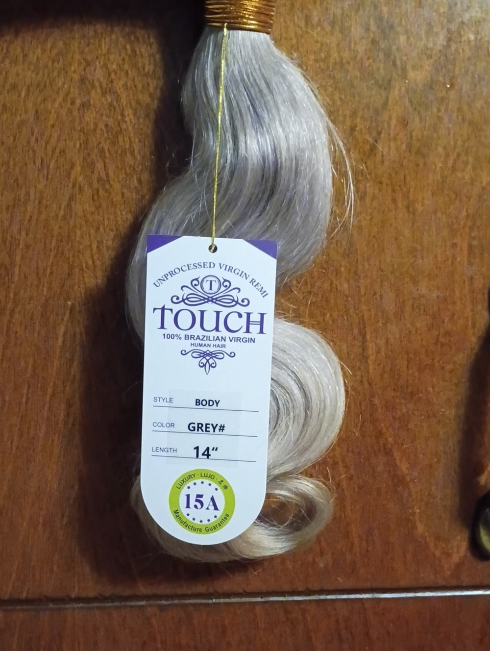 Unprocessed Virgin Hair - Gray 14 Inches